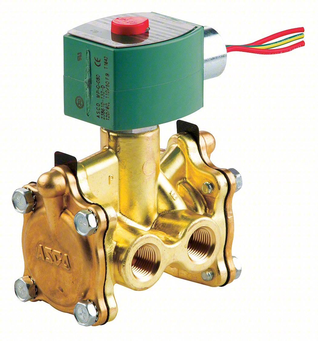 Solenoid Valve,Brass,NO,Air,Inert Gas