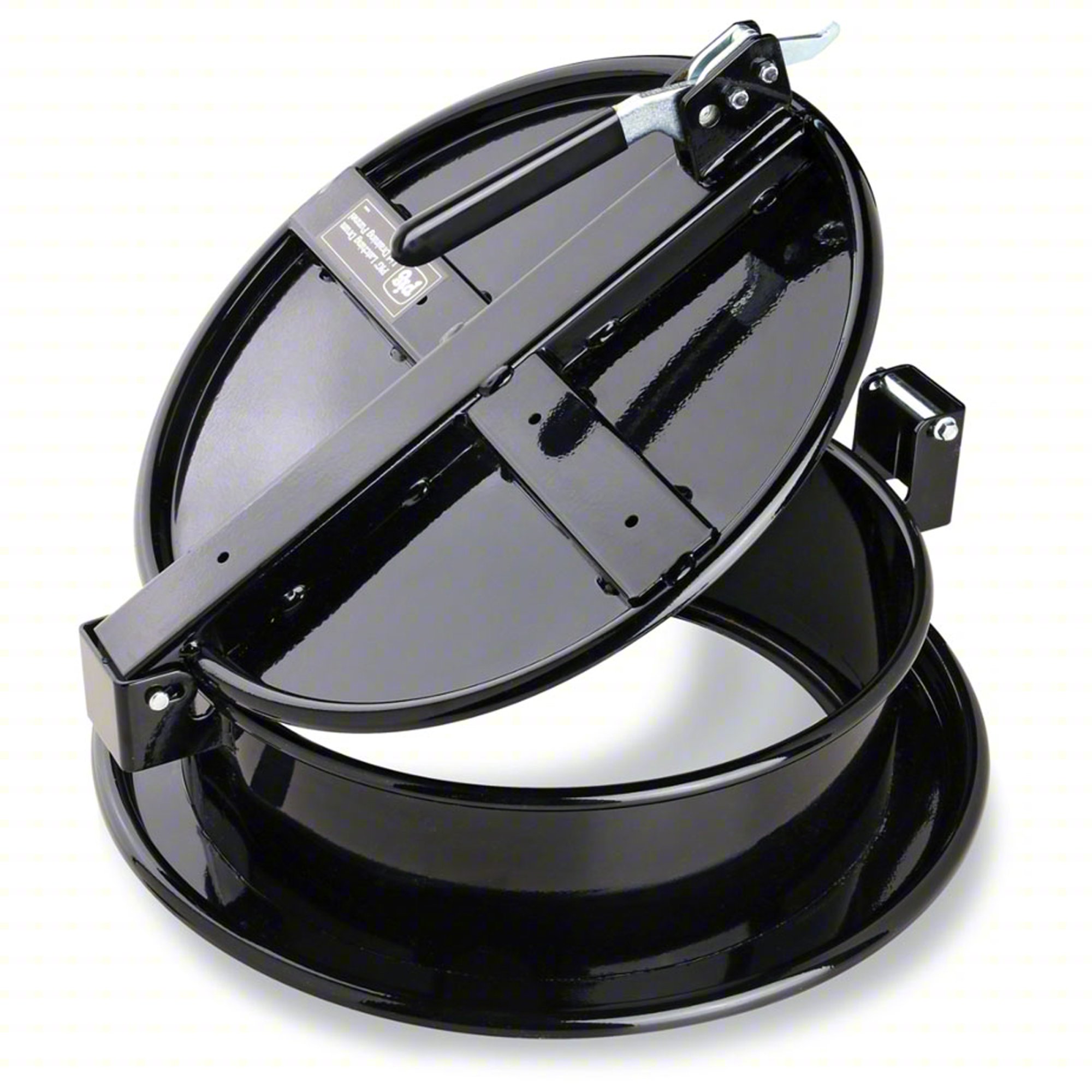 Drum Lid,Black,Steel,20 gal; 30 gal