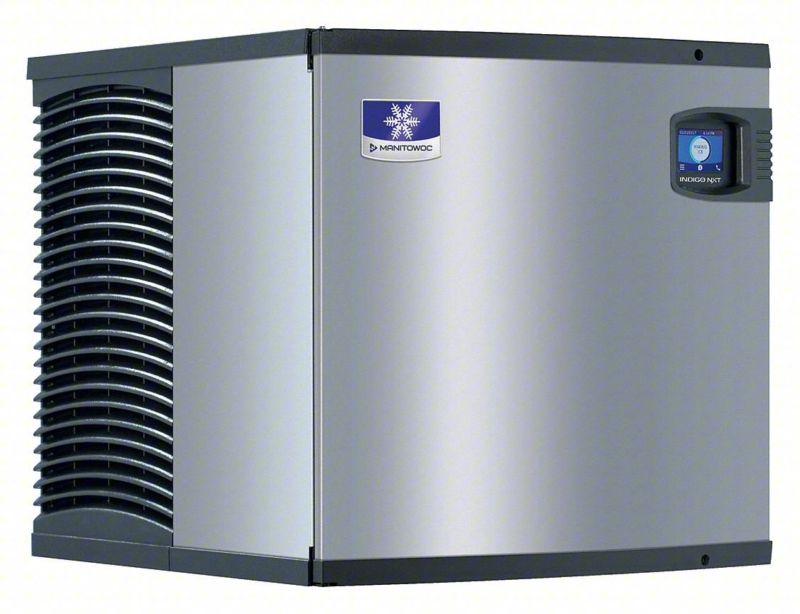 Ice Maker,21-1/2" H,Makes 490 lb.,Water