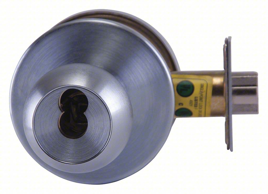 Knob Lockset,MechanicalGrd. 1,8K Round
