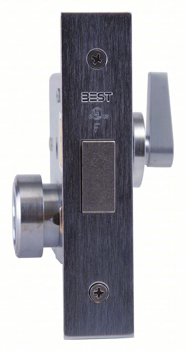 Mortise Lockset,Brass,Left Hand