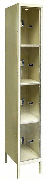 BOX LOCKER: 12 IN X 15 IN X 78 IN, 4 TIE