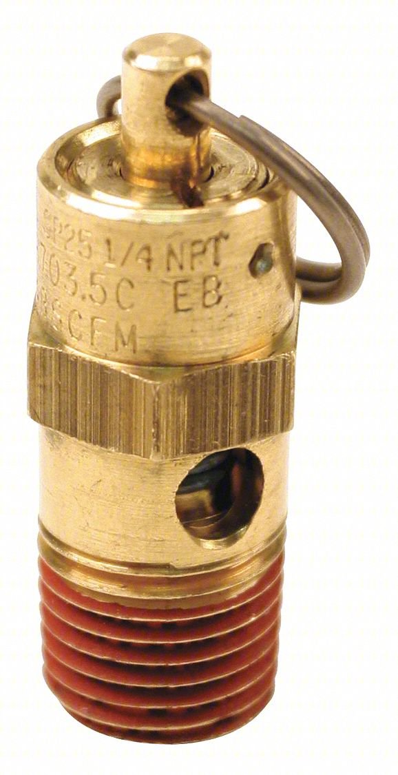 Air Safety Valve,3/8" Inlet, 75 psi