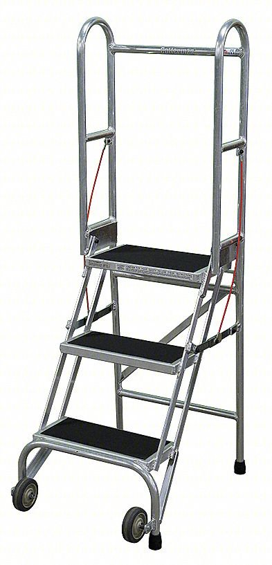Folding Rolling Safety Ldr,Platfm 30In H