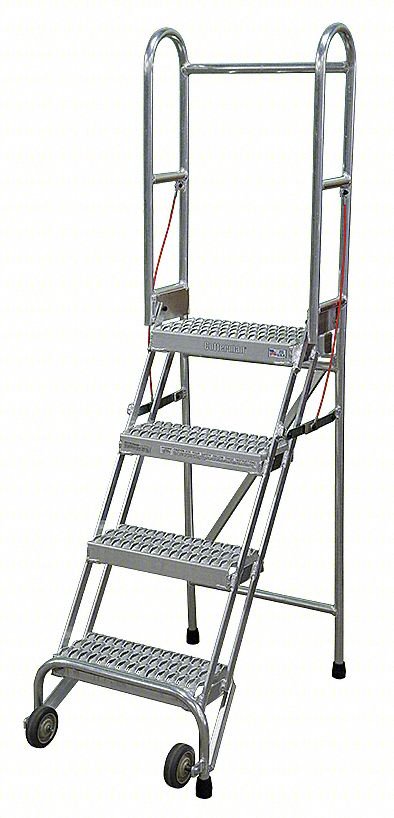 Folding Rolling Safety Ldr,Platfm 40In H
