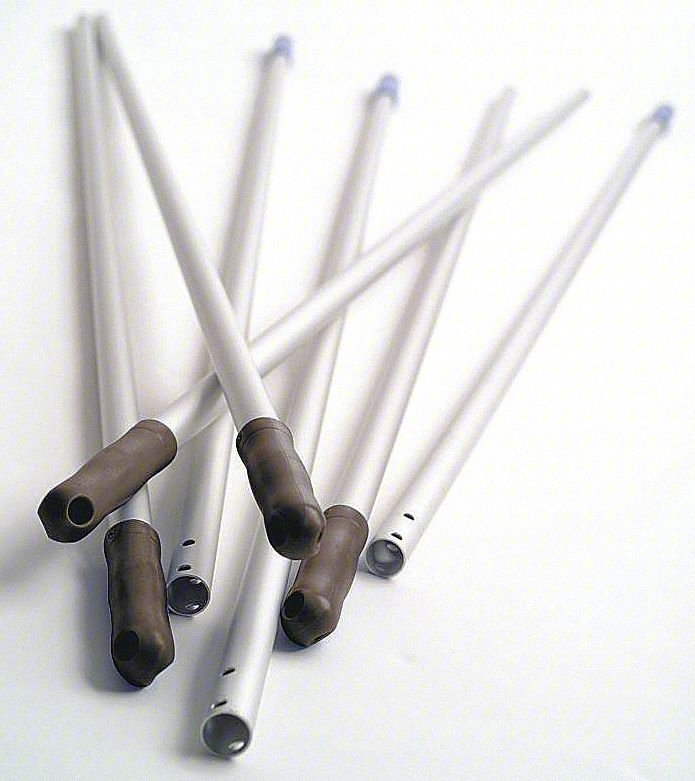 Telescopic Handle,71 in L,Silver