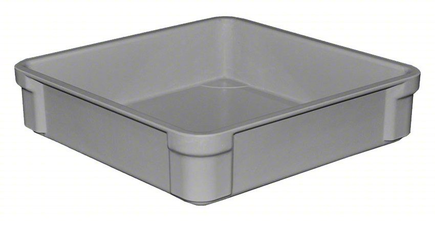 STACKING TOTE: 2.4 GAL, 14 3/4 IN X 14 3
