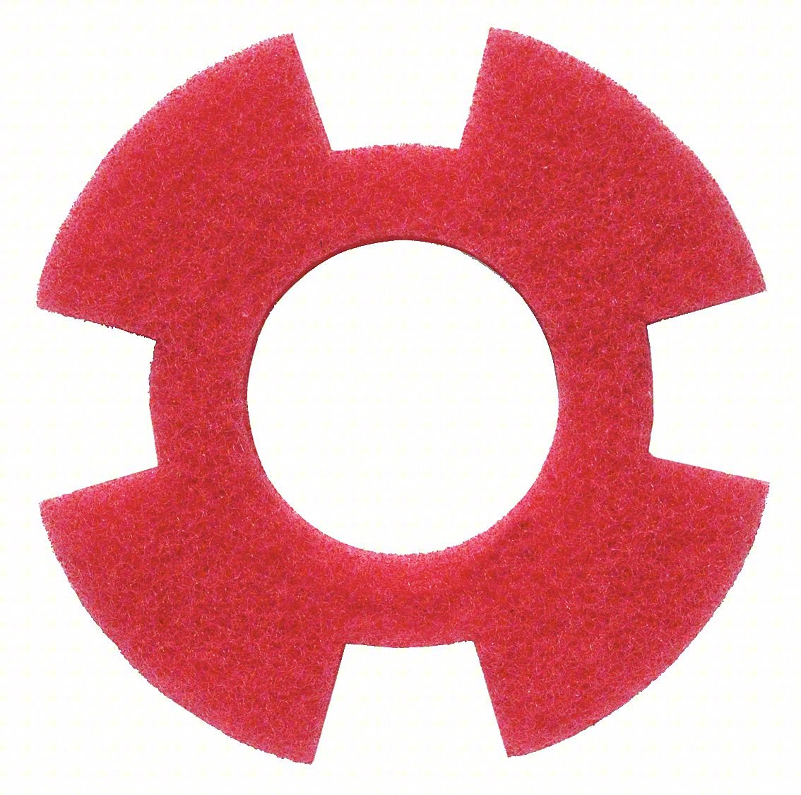 Scrubbing Pad,8 1/2 in Dia,Red,PK10
