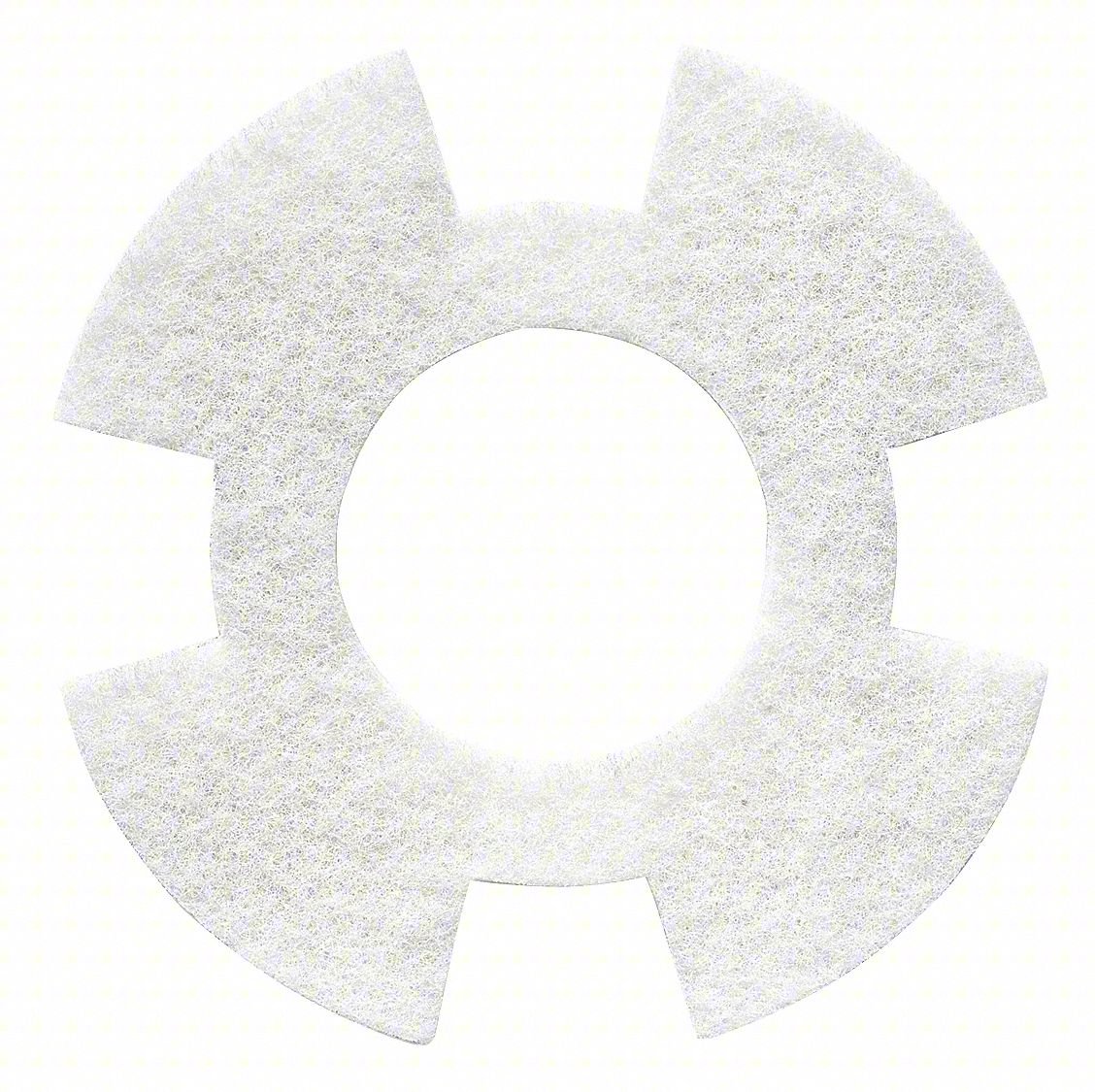 Cleaning Pad,8 1/2 in Dia,White,PK10
