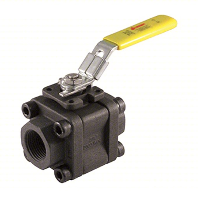 MANUAL 2-WAY BALL VALVE,NPT,CARBON STEEL