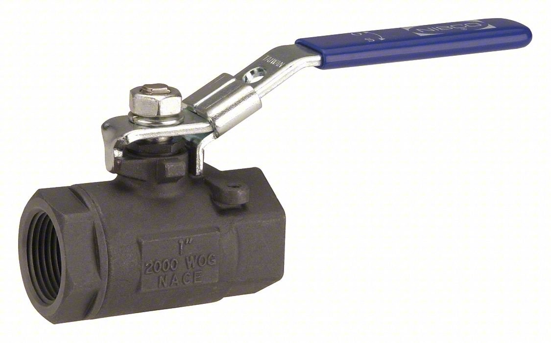 MANUAL 2-WAY BALL VALVE,NPT,CARBON STEEL