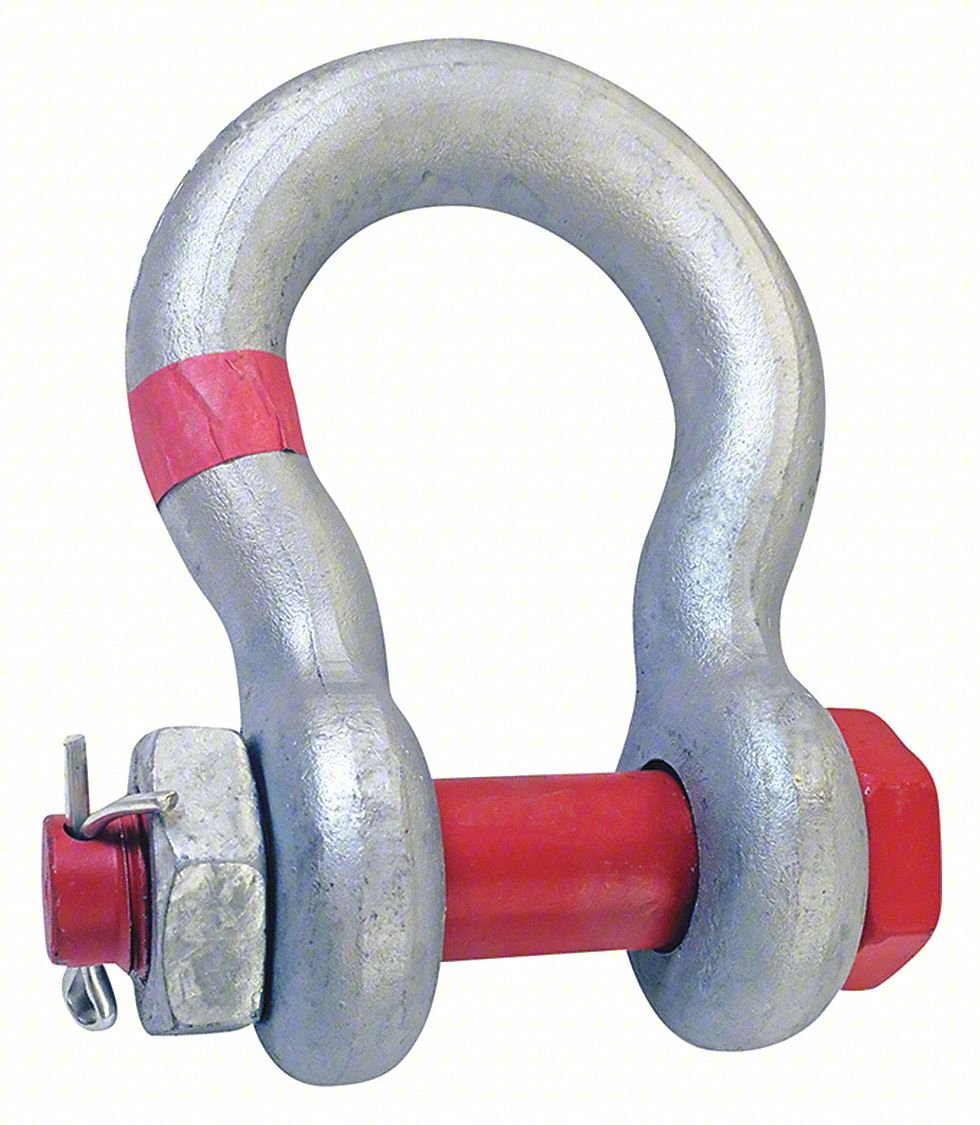 ANCHOR SHACKLE,60,000 LB,ALLOY STEEL