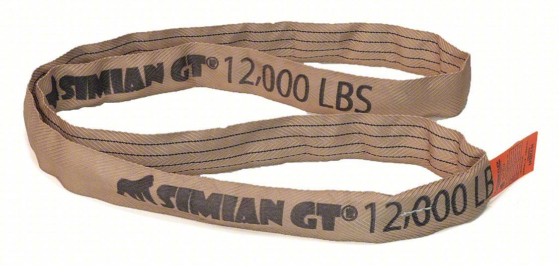 ROUND SLING,ENDLESS,6 FT L,24,000 LB CAP