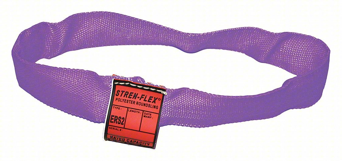 ROUND SLING,ENDLESS,4 FT L,5,200 LB CAP.