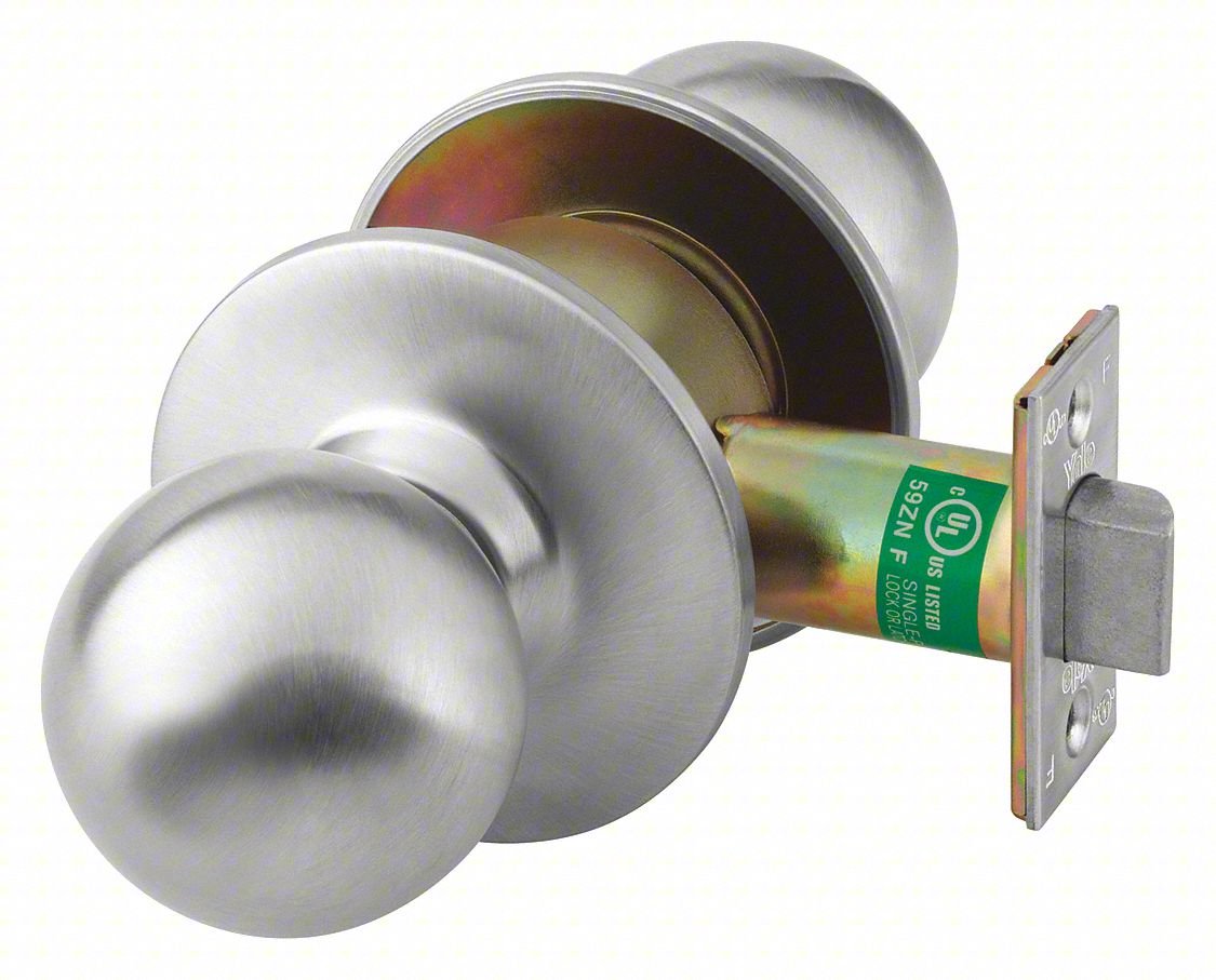 Knob Lockset,Mechanical,Passage,Grd. 1