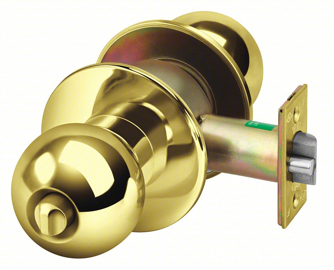 Knob Lockset,Mechanical,Privacy,Grd. 1