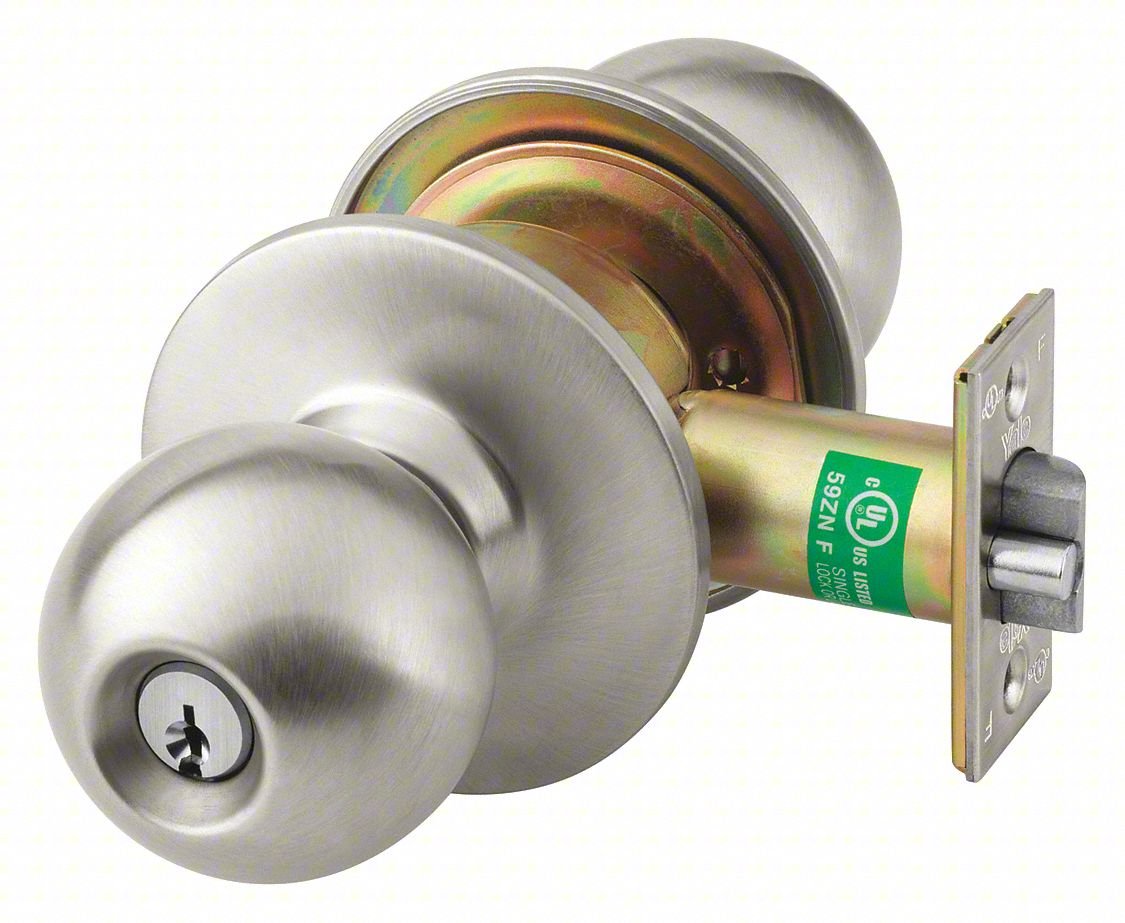 Knob Lockset,Mechanical,Storeroom,Grd. 1