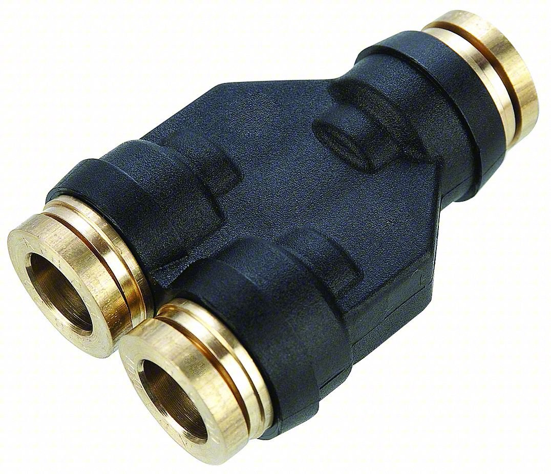 Y Union,3/8 in. Tube Size,2.03 in. L