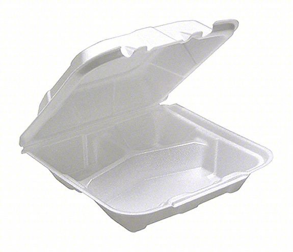 Disp Carry-Out Ctnr,8 7/16 in W,WH,PK150