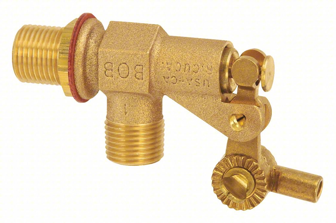 Float Valve,1/2 in.,Bulkhead,MNPT