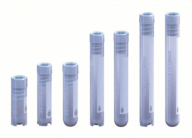 CRYOGENIC VIAL,3 ML,12.5 MM DIA,PK50