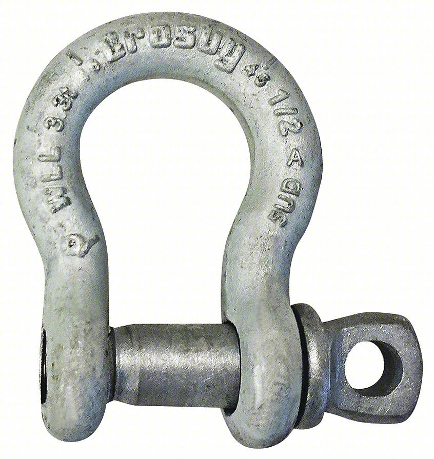 ANCHOR SHACKLE,4,000 LB,ALLOY STEEL