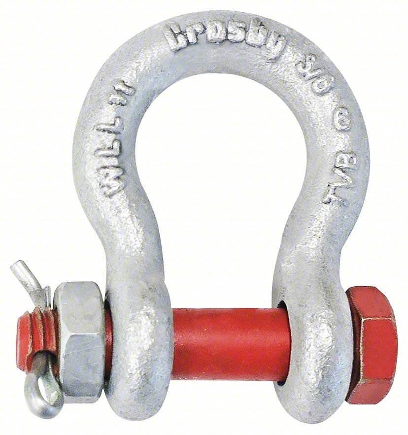 ANCHOR SHACKLE,1,000 LB,CARBON STEEL