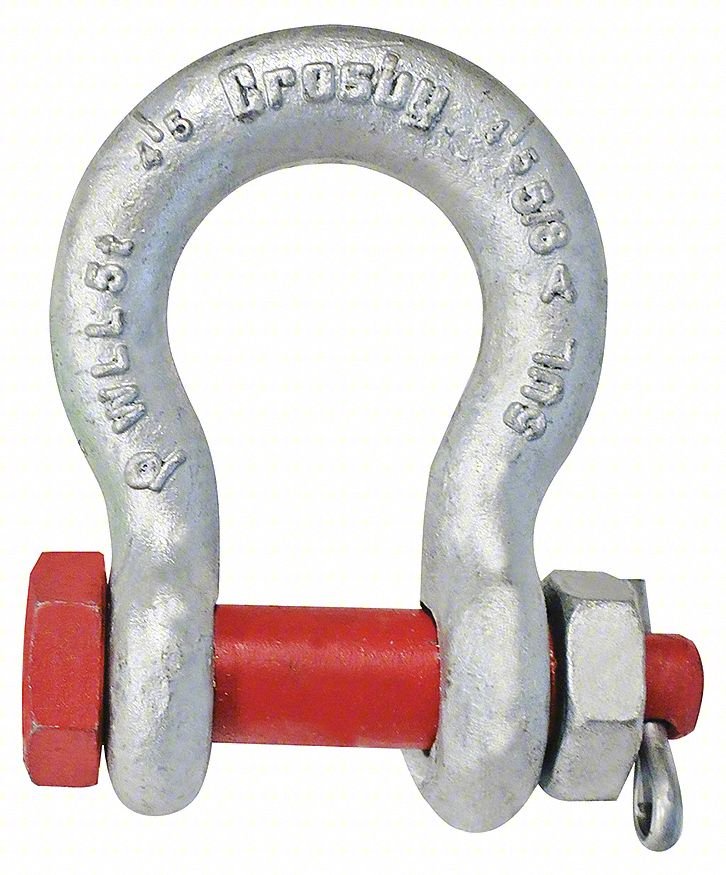 ANCHOR SHACKLE,6,660 LB,ALLOY STEEL