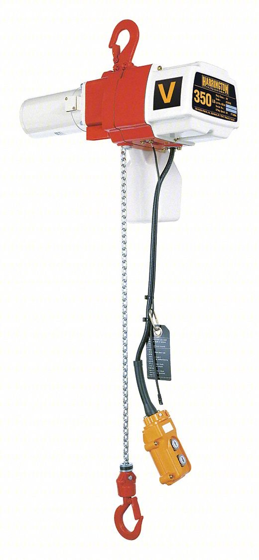 Electric Chain Hoist,350 lb.,10 ft. Lift