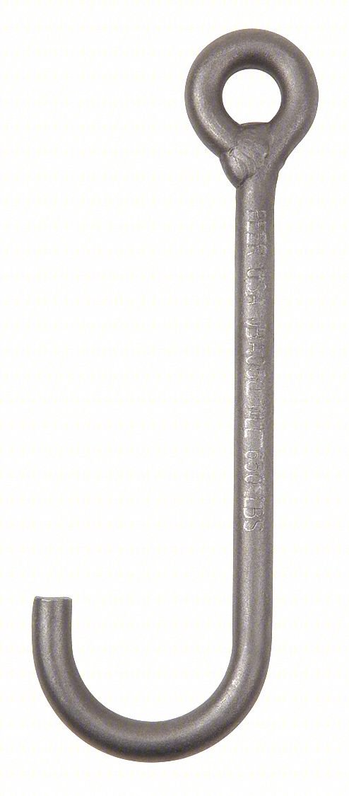 J-HOOK,ALLOY STEEL,1 1/4 IN,250 LB,G80