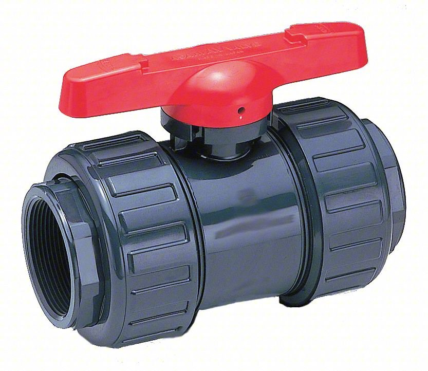 MANUAL 2-WAY BALL VALVE,SOCKET,PVC