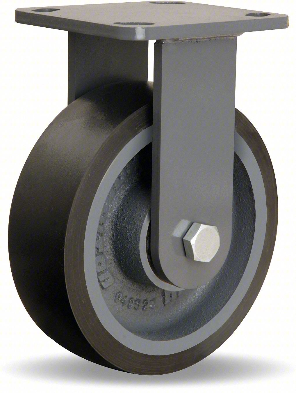 PLATE CASTER,RIGID,POLYURETHANE,7 1/2"H