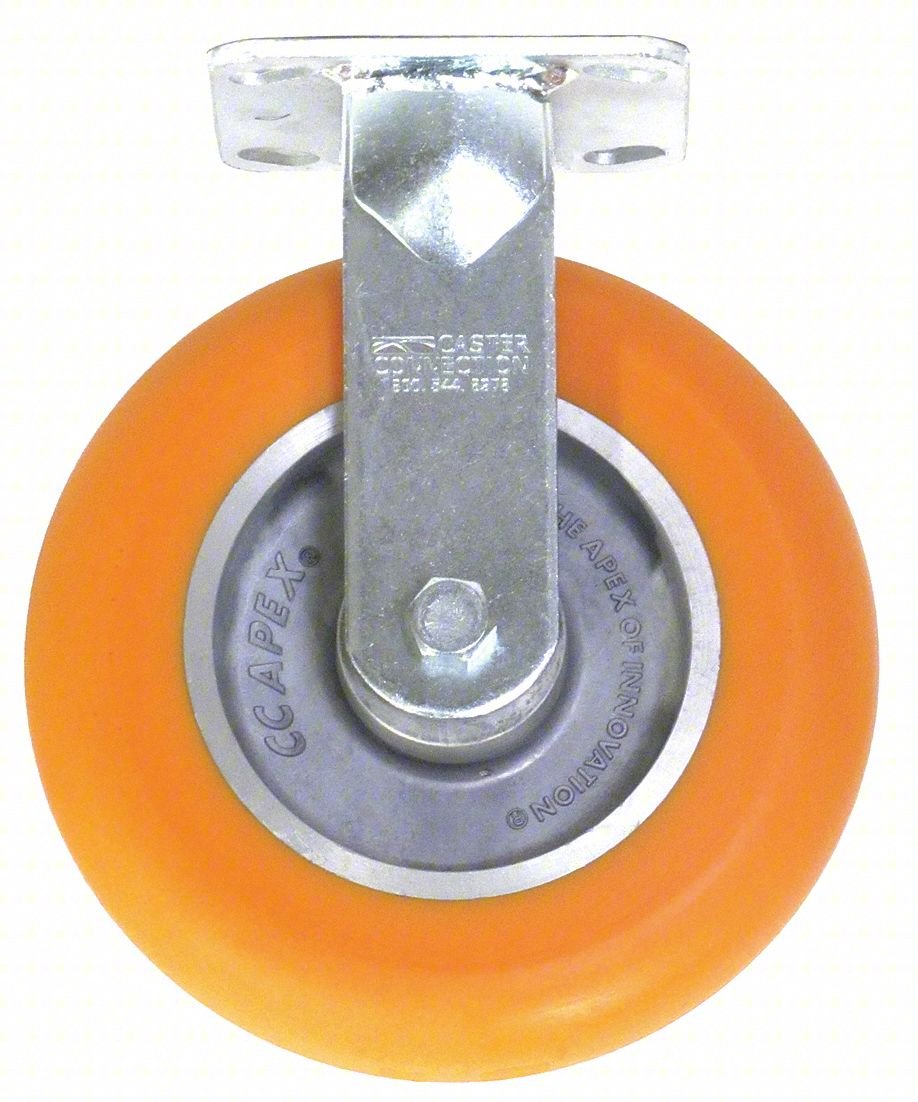 PLATE CASTER,RIGID,POLYURETHANE,9 1/2"H