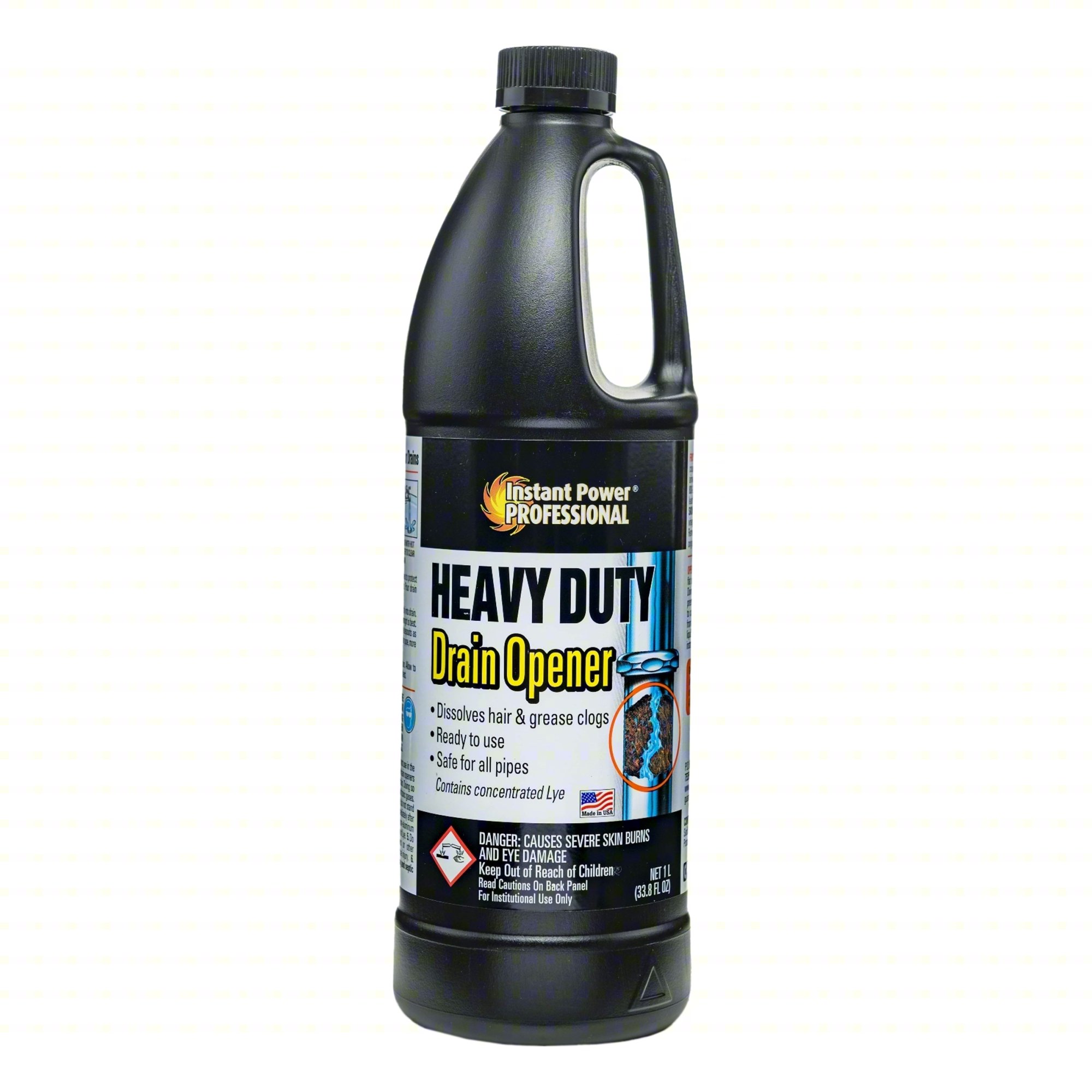 Heavy-Duty Drain Opener,Jug,1 L,Liq,PK12
