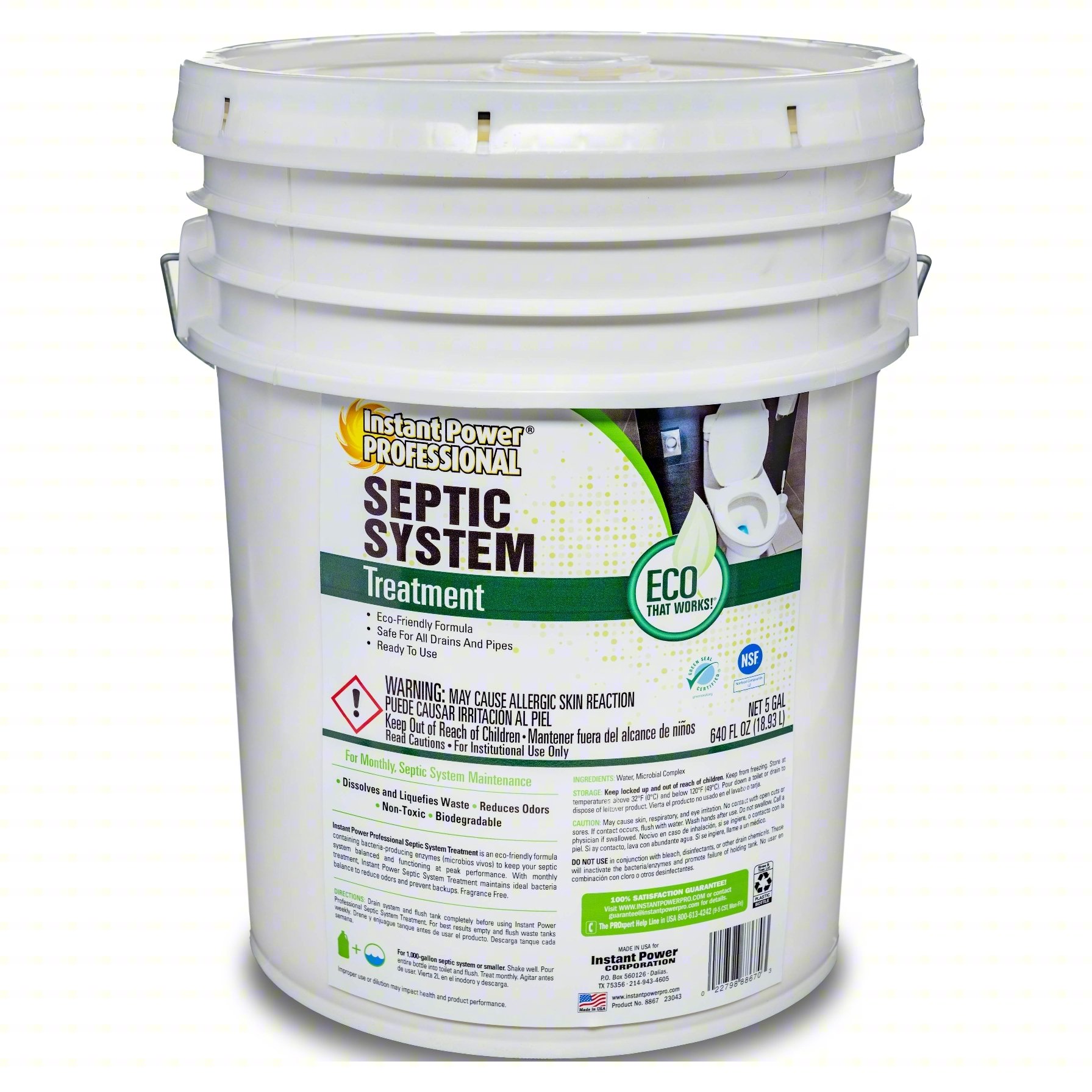 Septic System Treatment,Bkt,5 gal,Liq