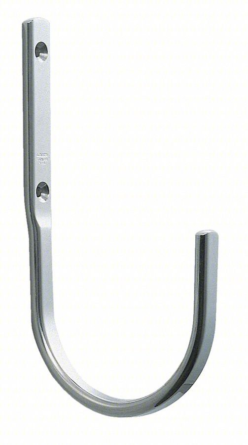HOOK,SILVER,STAINLESS STEEL,1 25/32 IN D