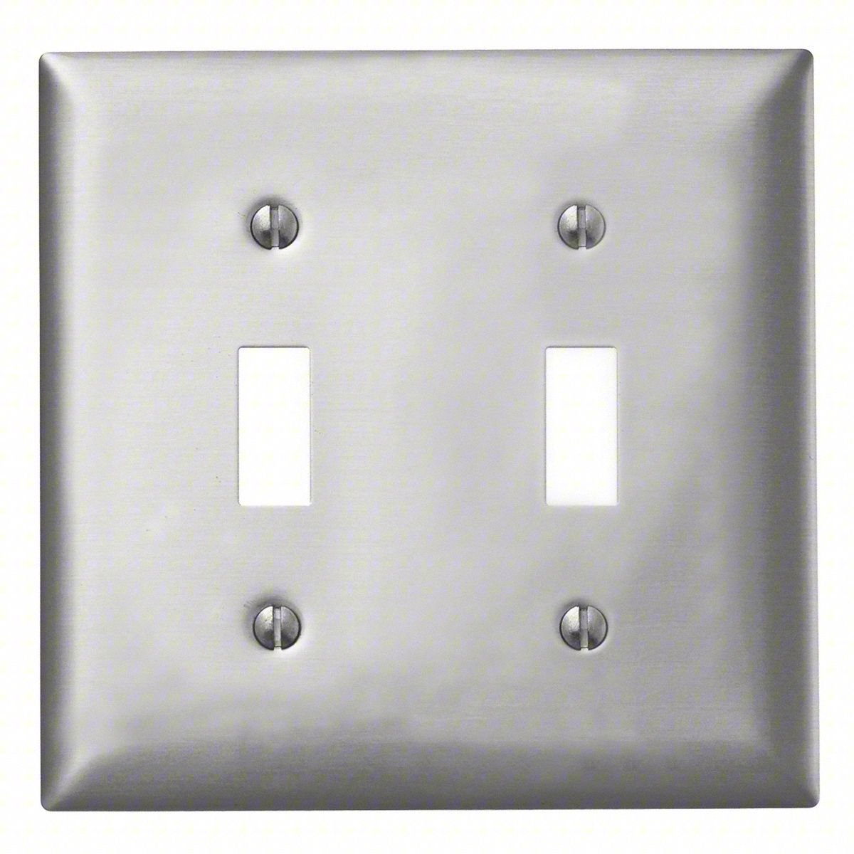 Tgl Switch Wll Plt,Stnd;Silver,2Gng,Brsh