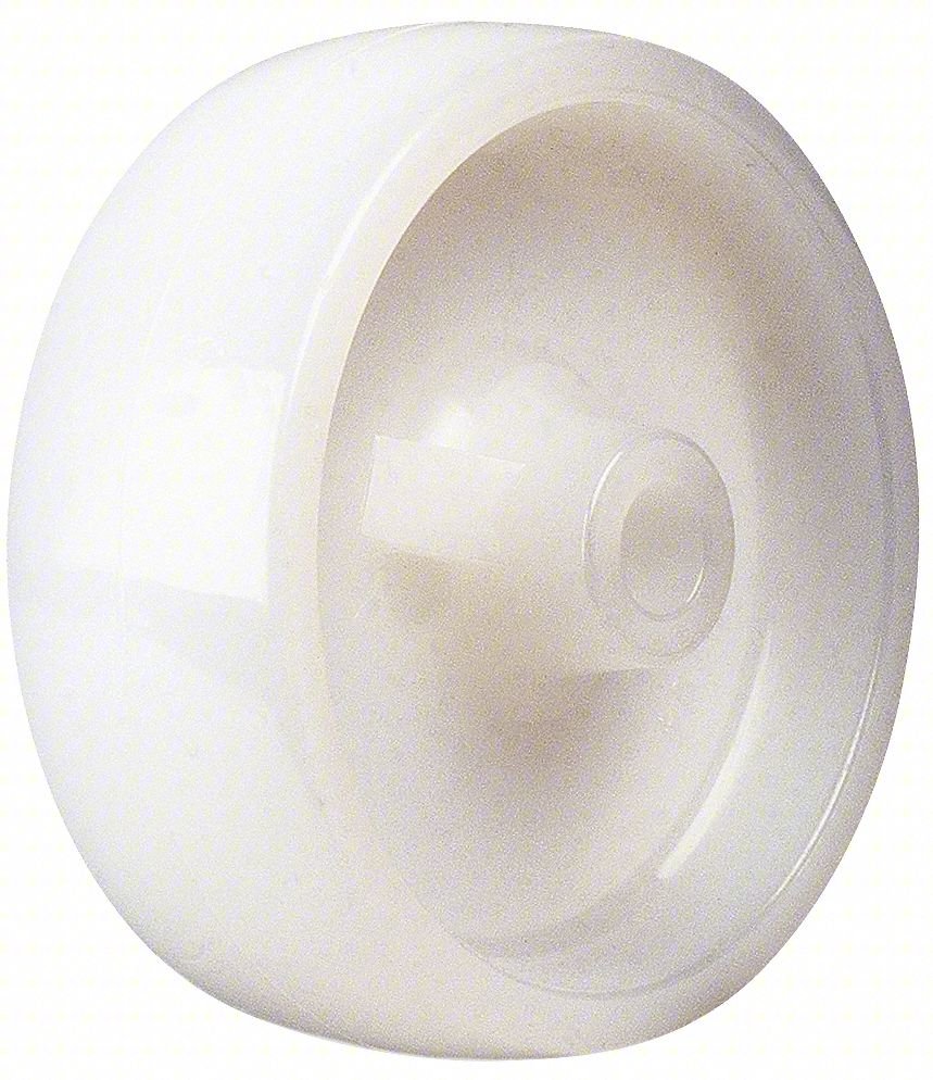 CASTER WHEEL,3"DIA,350 LB,WHITE