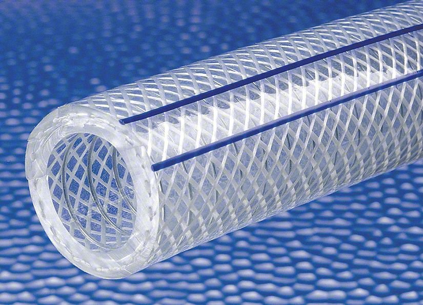 Reinforced Tubing,225 psi at 70F,Clear