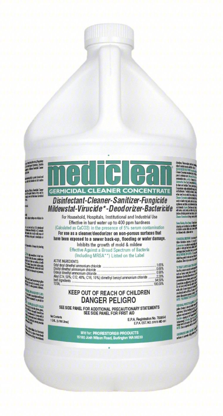 Disinfectant and Sanitizer,Lemon,1 gal