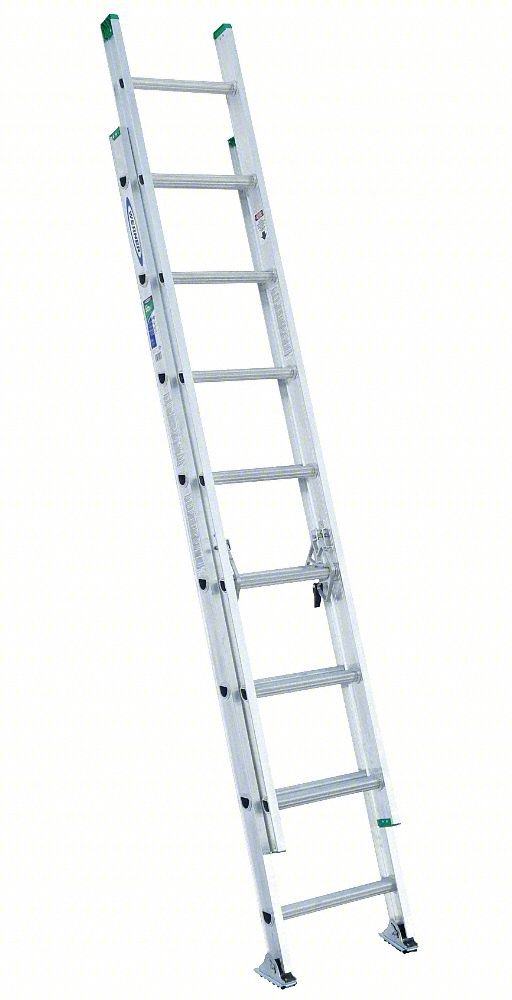 Extension Ladder,Aluminum,16 ft.,II