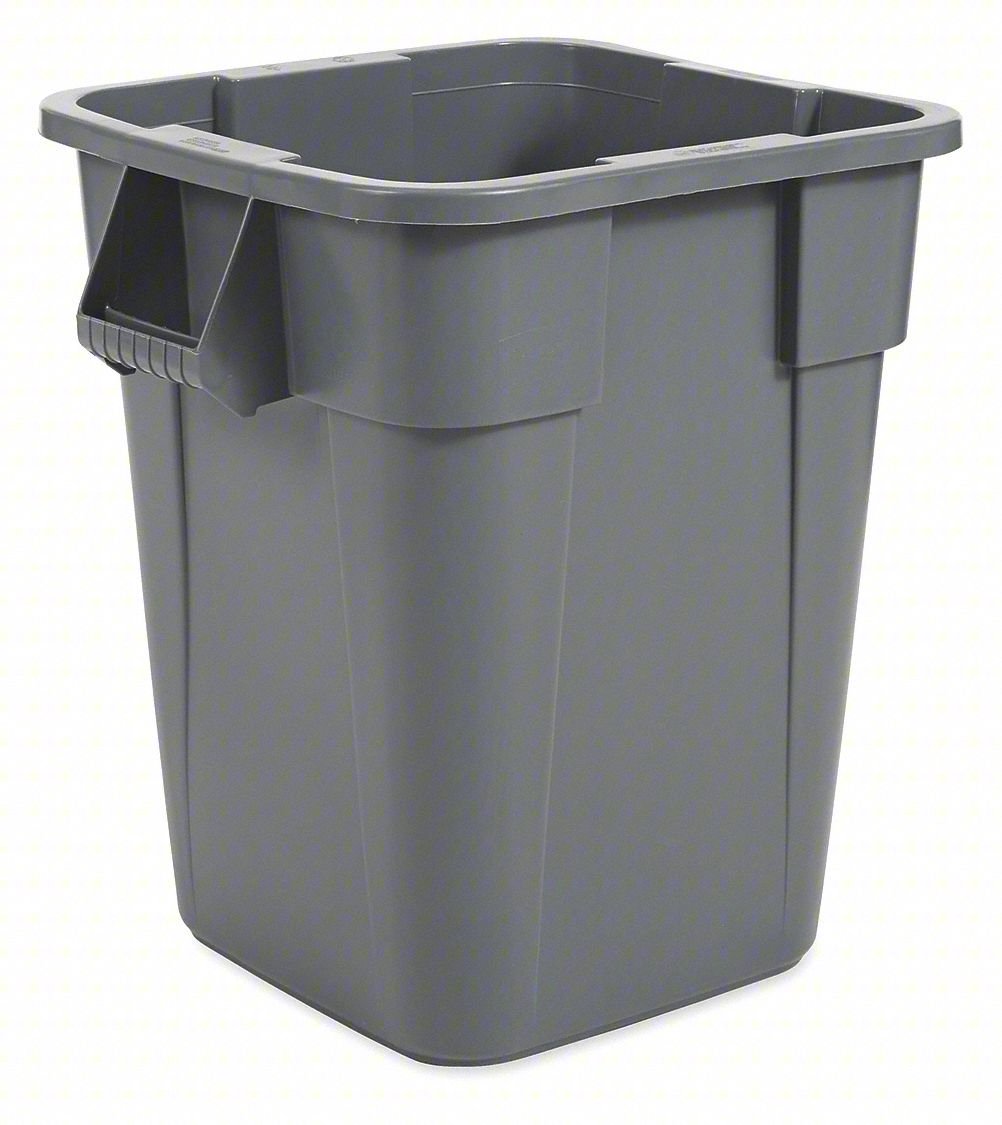 Utility Container,40 gal.,Gray
