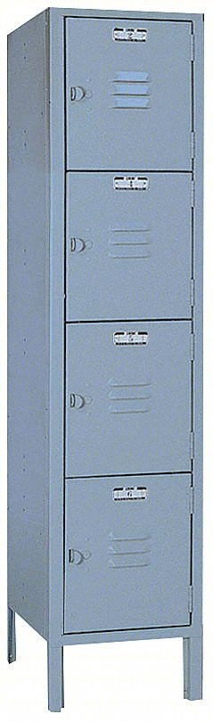 BOX LOCKER: 12 IN X 12 IN X 54 IN, 4 TIE