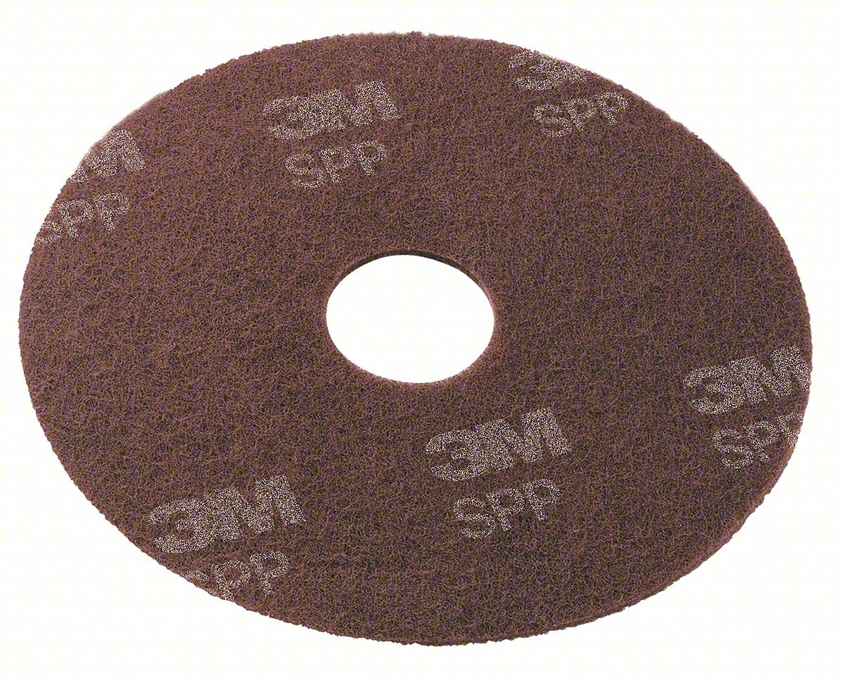 SURFACE PREP PAD,13 IN DIA,MAROON,PK10