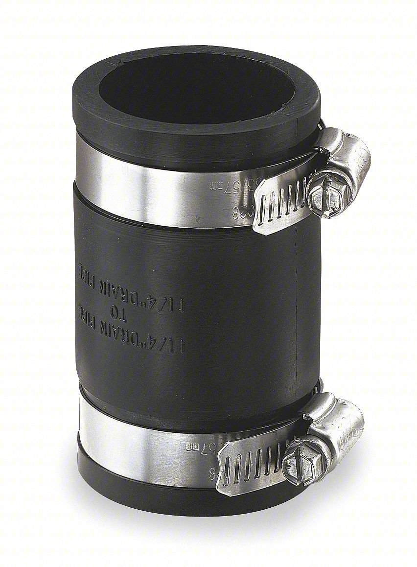 Flexible Coupling,PVC,2 in For Pipe Size