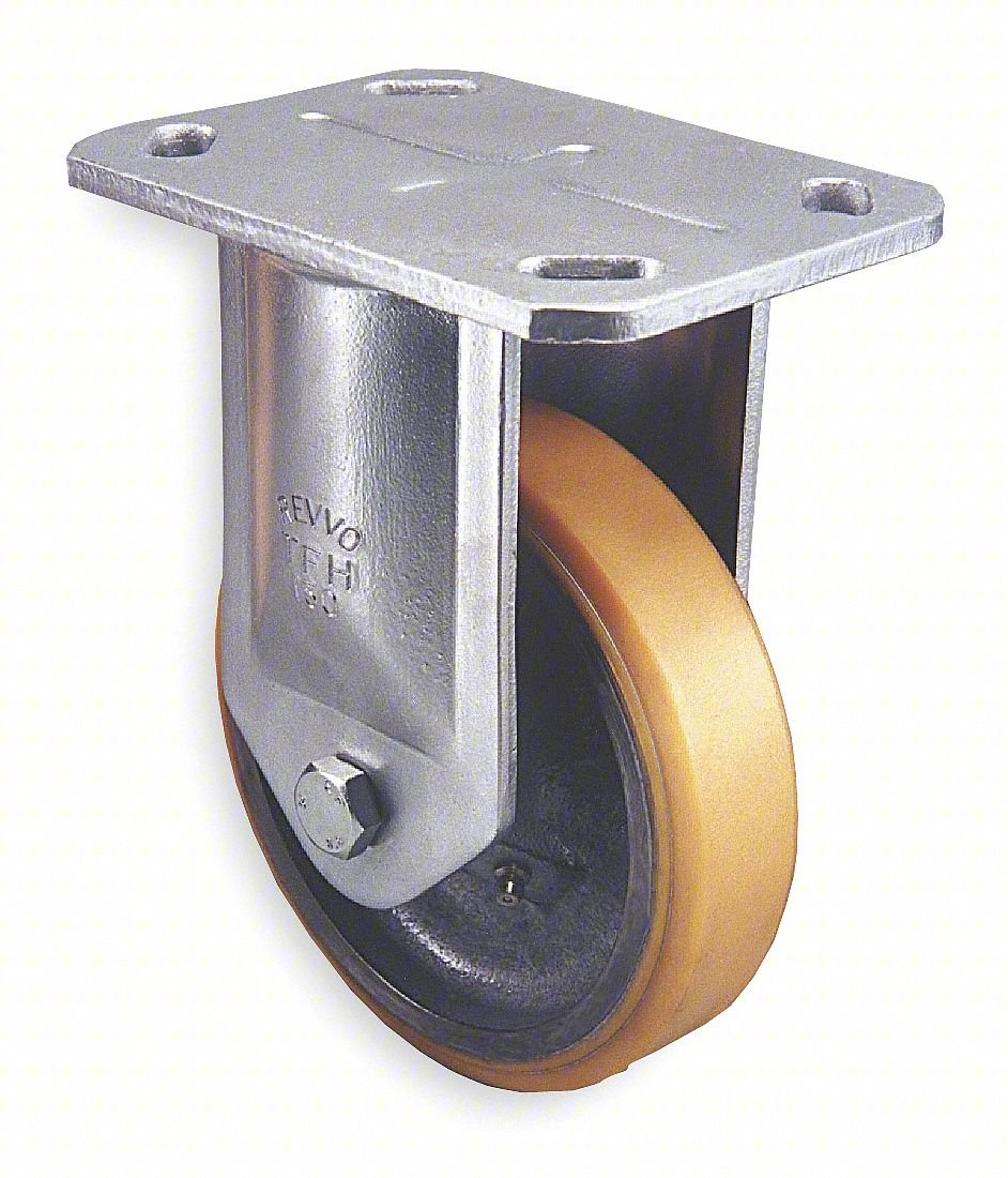PLATE CASTER,RIGID,POLYURETHANE,8 1/8"H