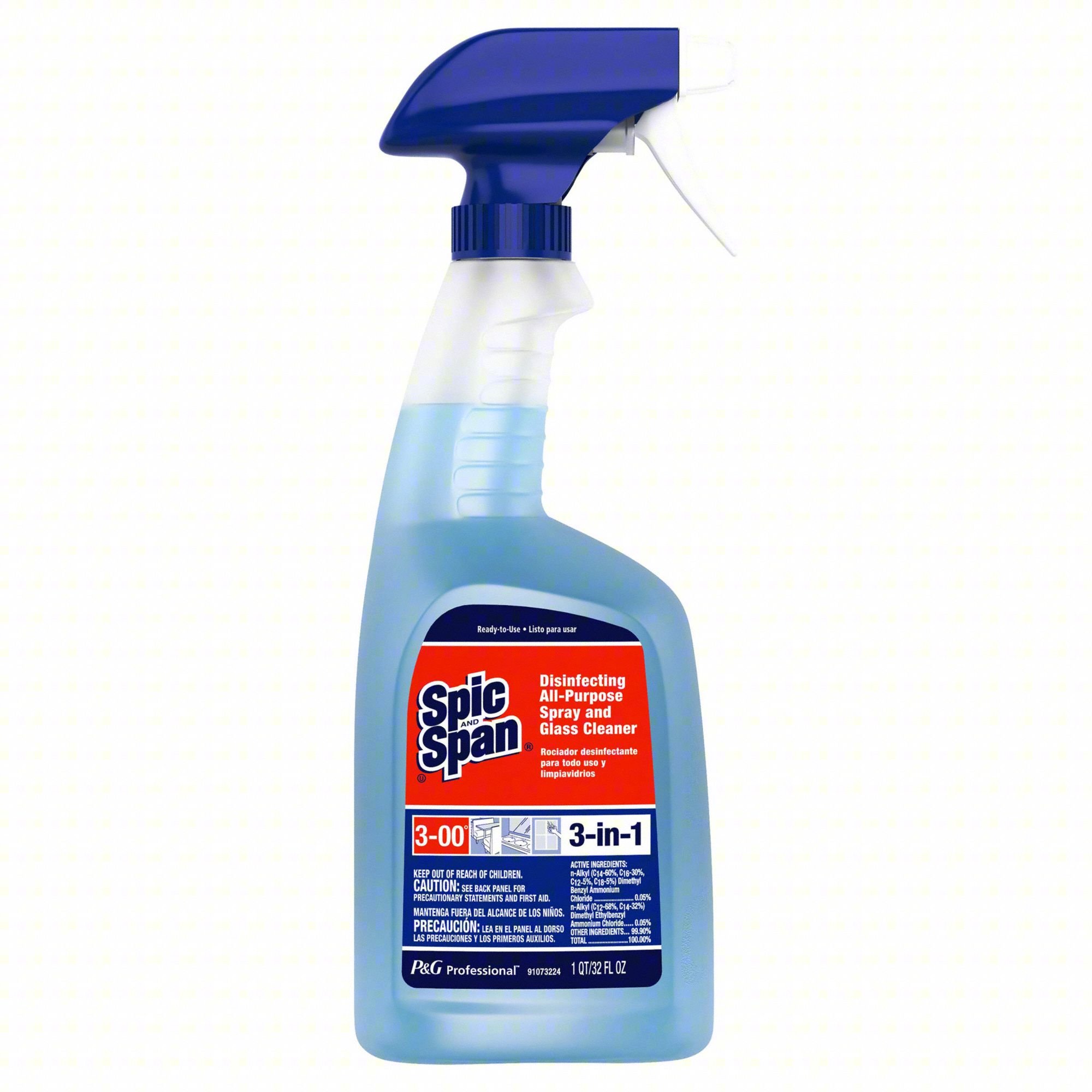 Spray Glass Cleaner,Unscented,32oz,PK8