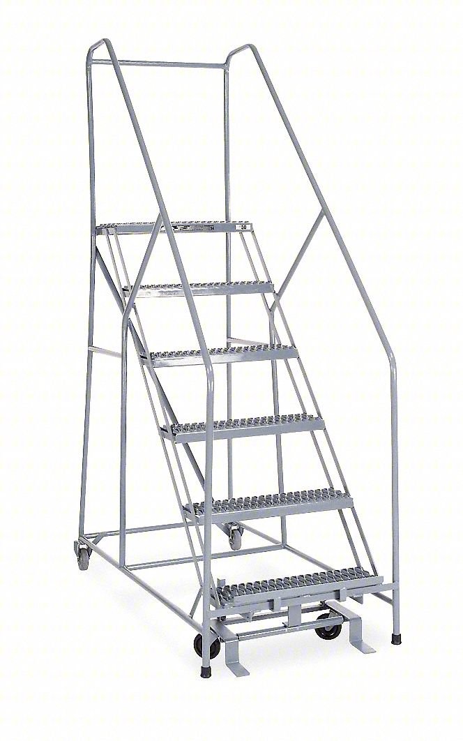 Rolling Ldr,Welded,Hndrl,Platfm 60In H