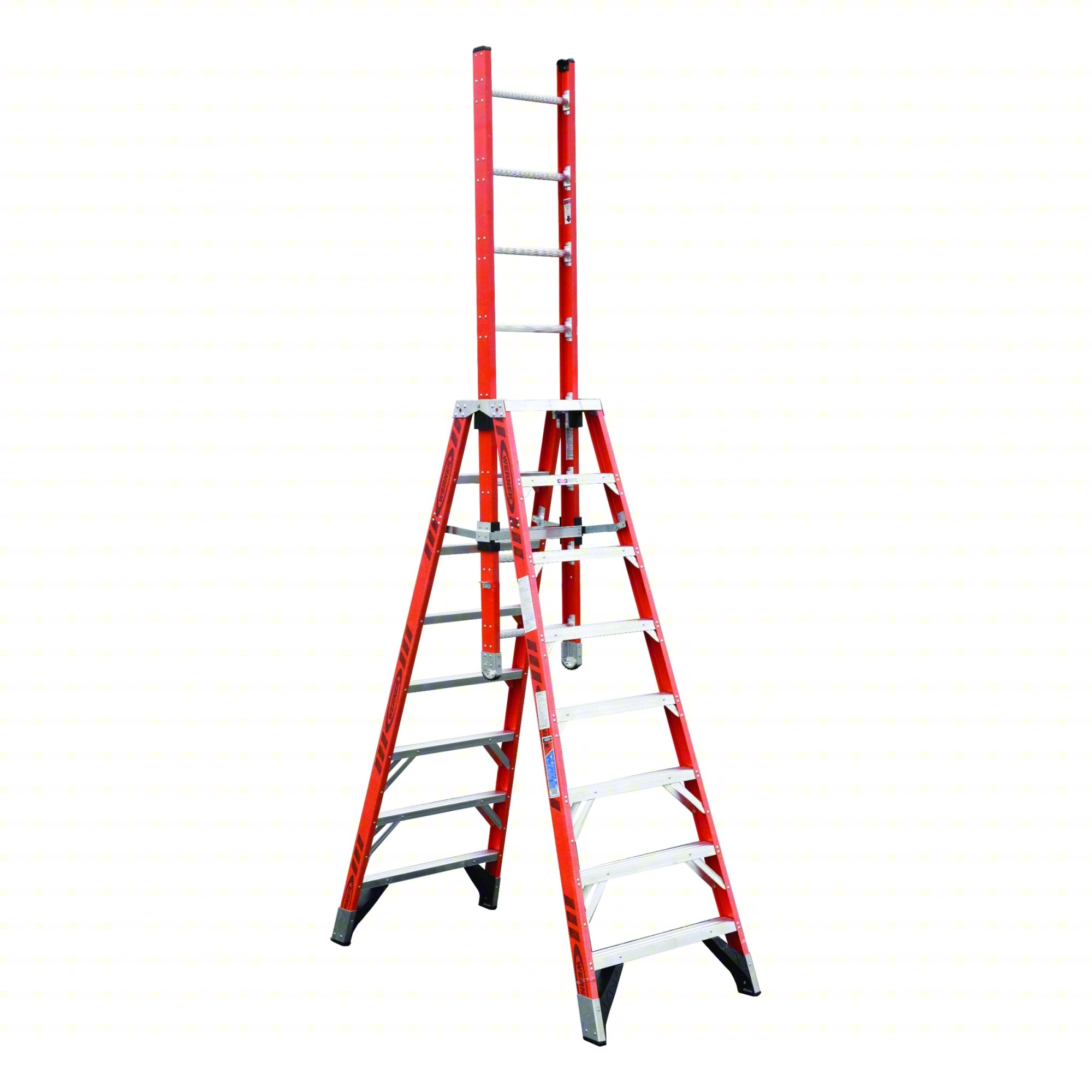 Trestle Extension Ladder,Fibrglss,8ft,IA