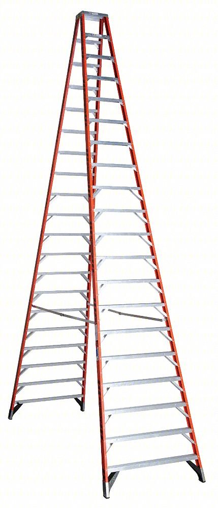 TWIN STEPLADDER: 20 FT LADDER SIZE, FIBE